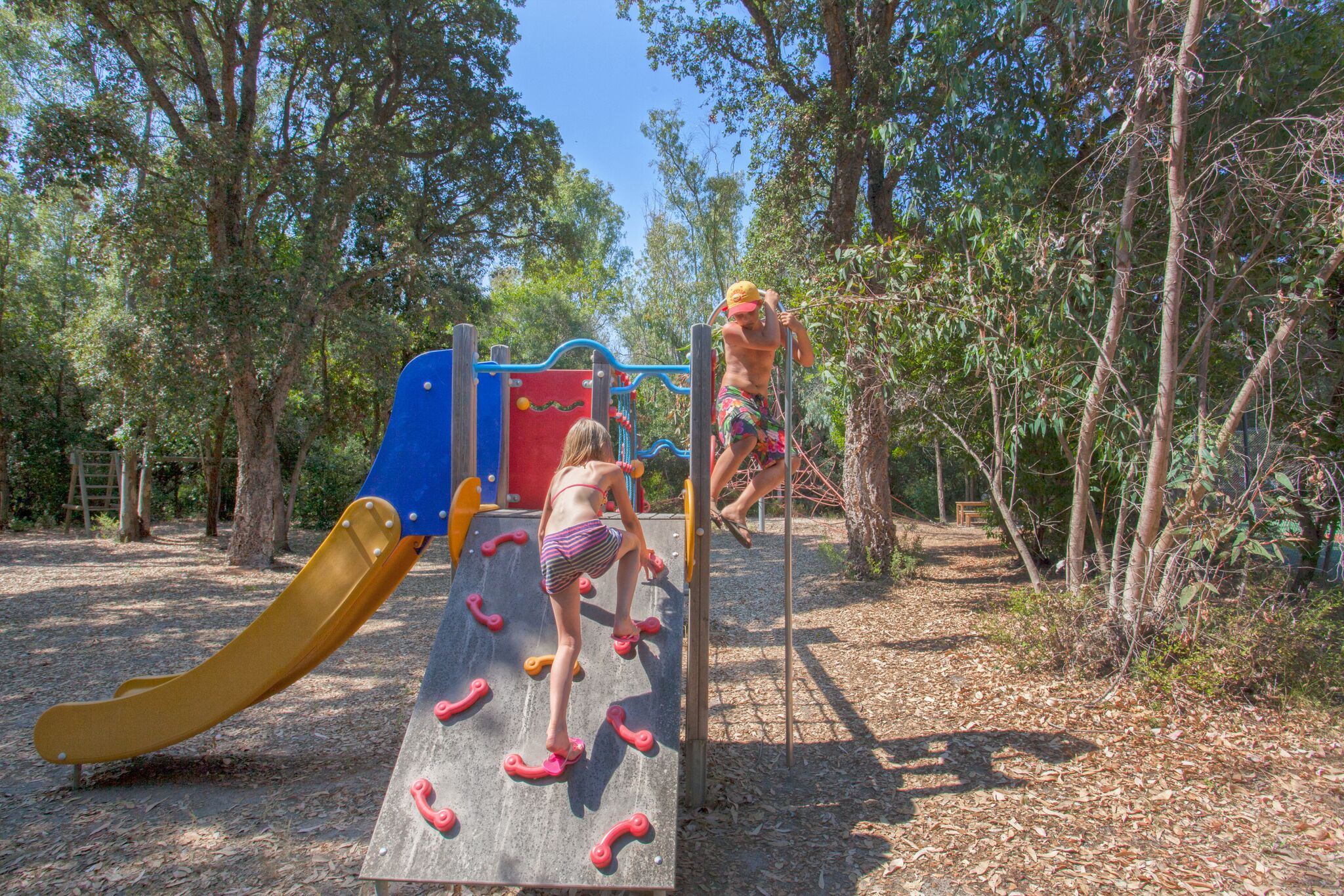 Corsican naturist campsite with children's play area and multisport ground - Children's ...