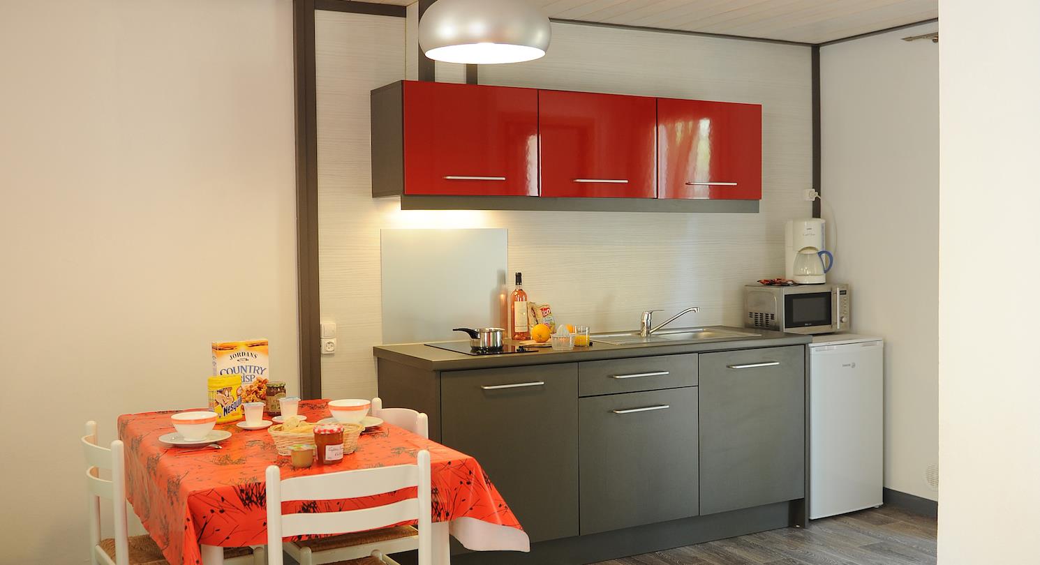 accommodation, studio in naturist campsite Corsica
