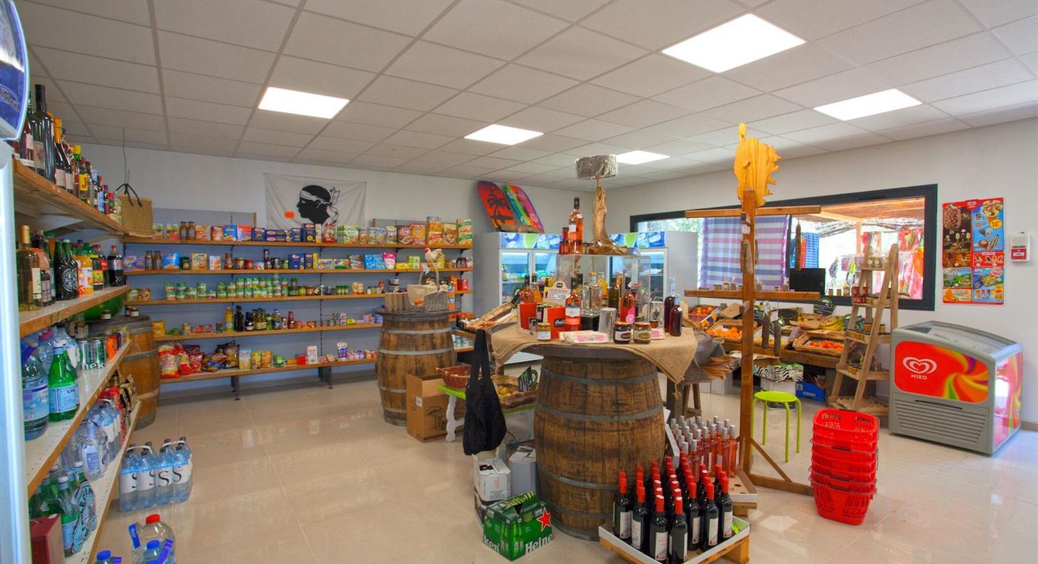 Bagheera campsite mini-market - 4-star naturist campsite south of Bastia
