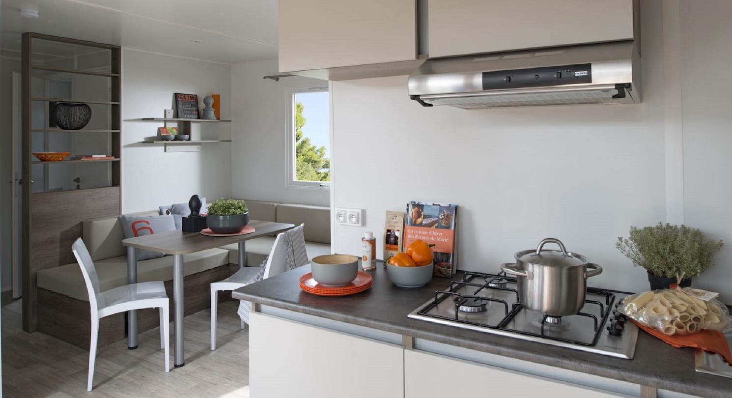 Mobile home 3 bedrooms sea view - Naturist campsite Corsica