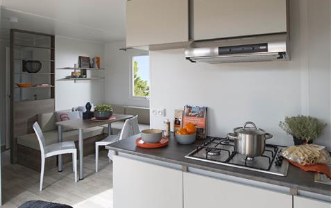 Mobile home 3 bedrooms sea view - Naturist campsite Corsica