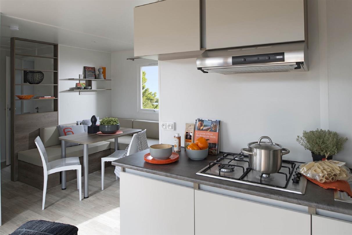 Mobile home 3 bedrooms sea view - Naturist campsite Corsica