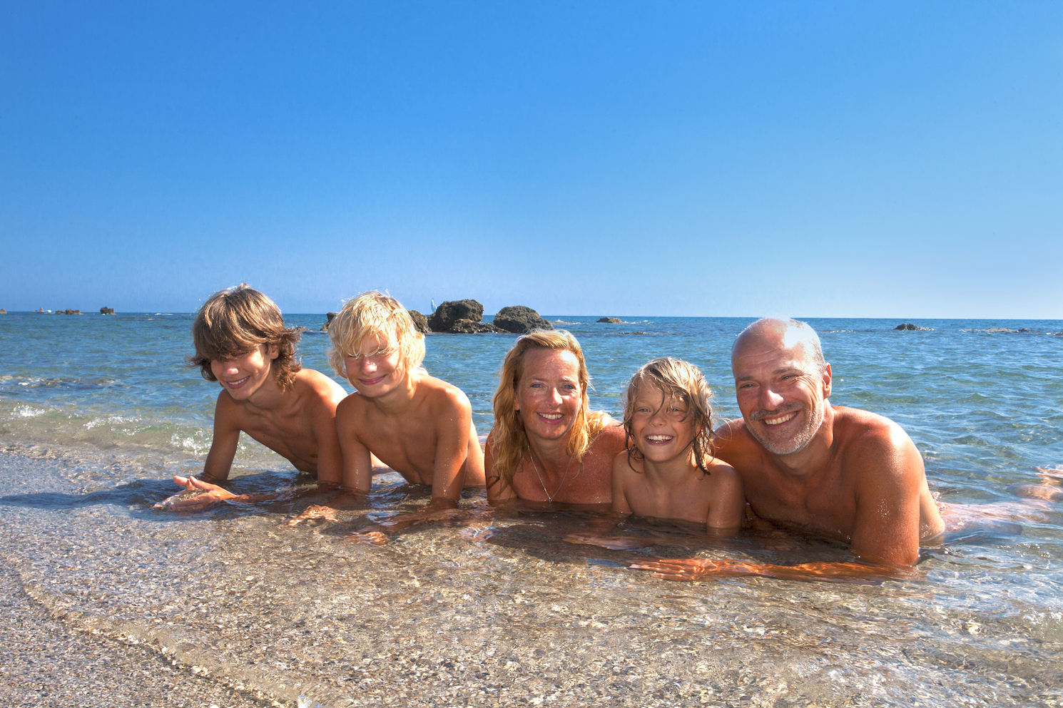 nude beach family 