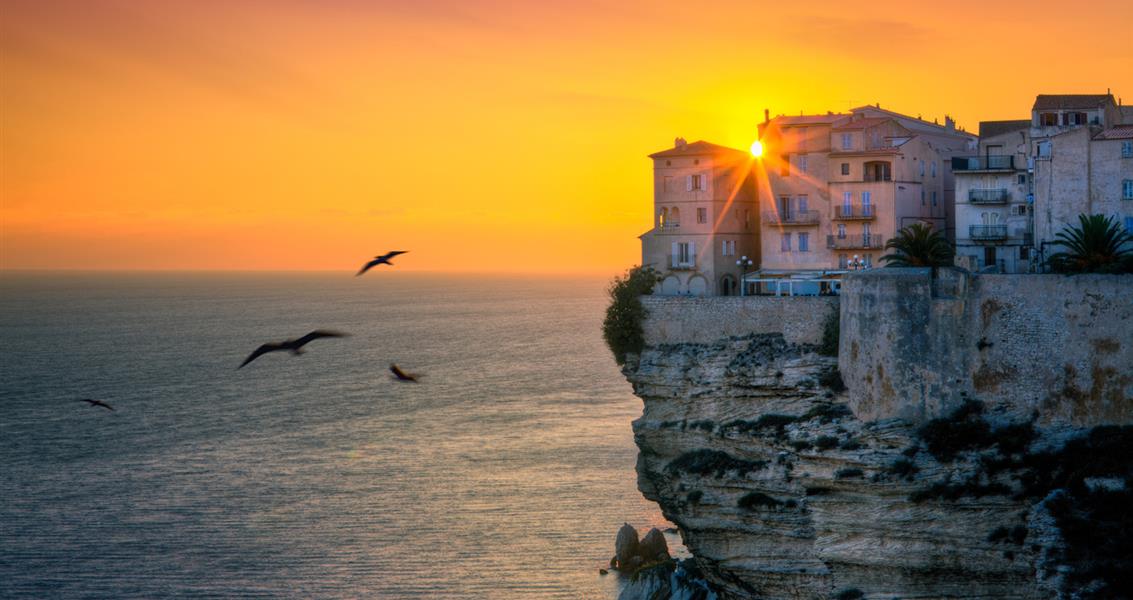 Bonifacio near Bagheera, naturist campsite Corsica