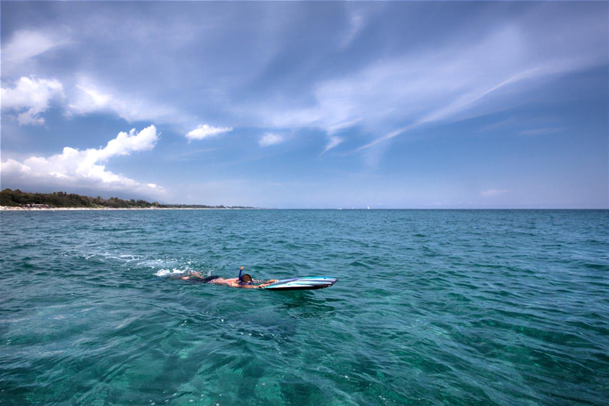 Diving in Corsica at the Bagheera naturist area, bagheera naturist campsite