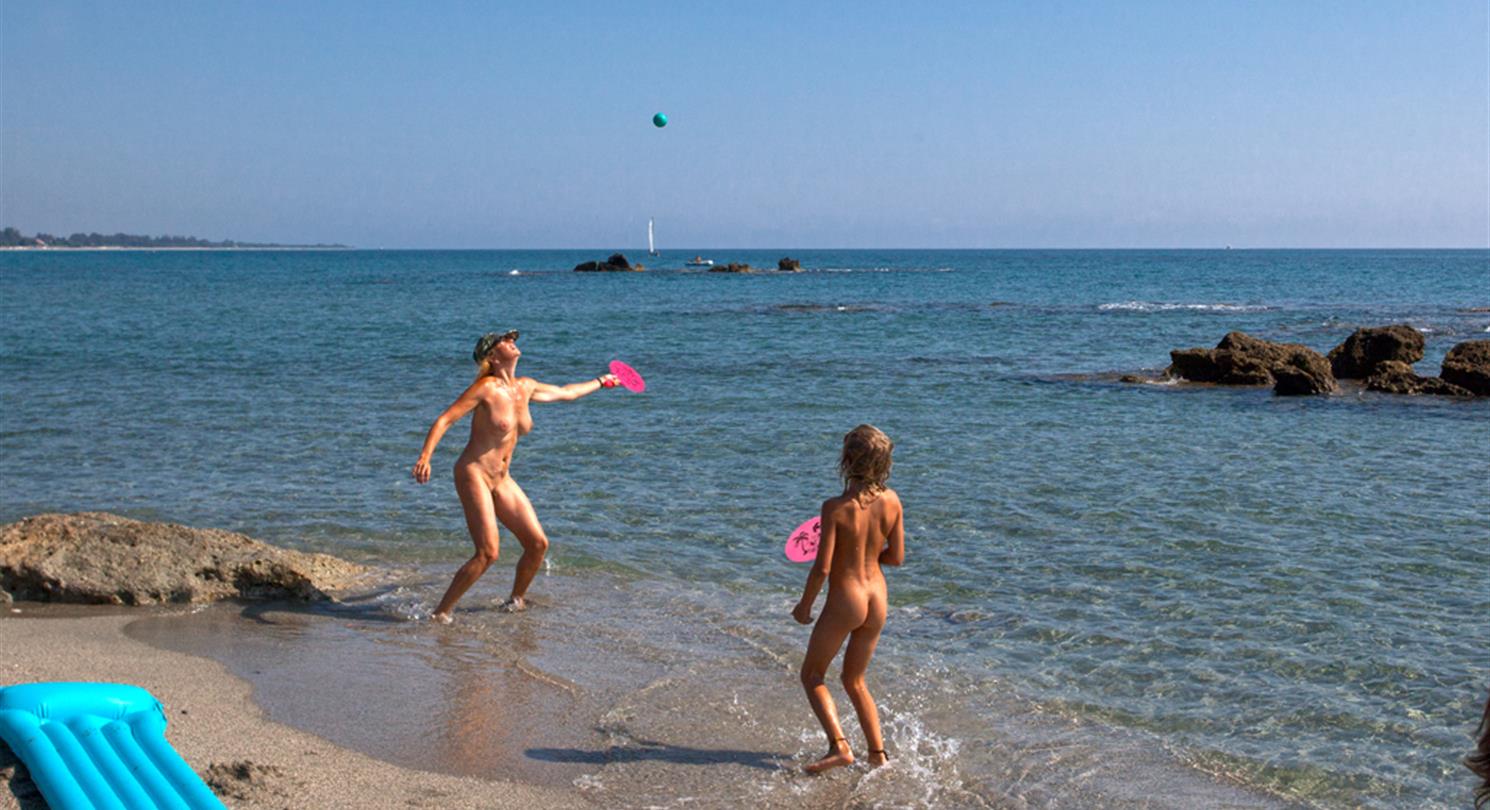 nudist beach -  naturist campsite Corsica with sea view