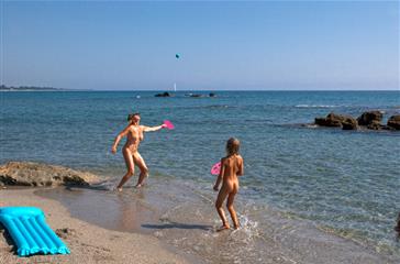 nudist beach -  naturist campsite Corsica with sea view