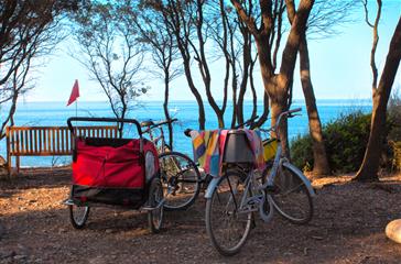 Campsite overlooking the Mediterranean Sea - naturist campsite Corsica