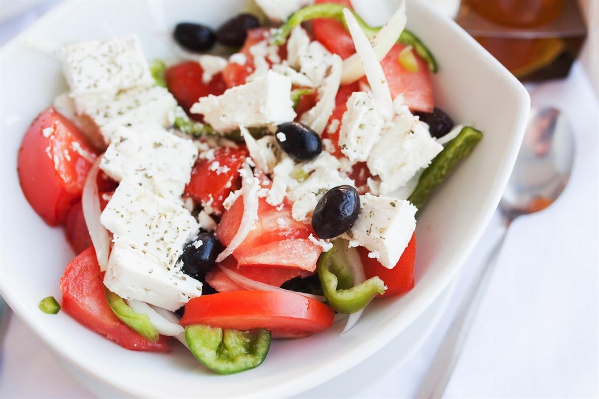 Vegetable and feta salad - Naturist holidays in Corsica Bagheera