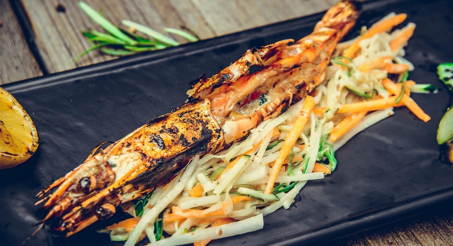 Langoustines, crustaceans and seafood Corsica - Bagheera naturist stay in Corsica
