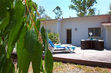 3 bedroom naturist villa rental with terrace in Bravone -  naturist campsite Corsica