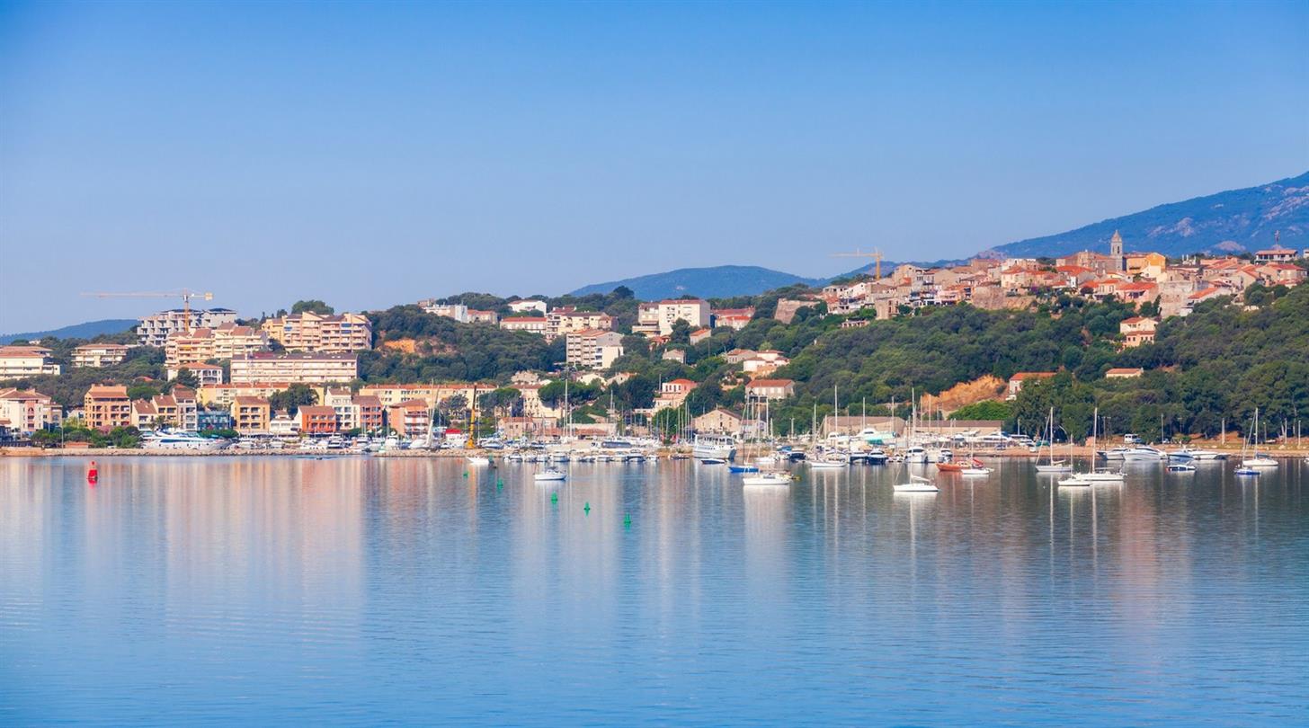 Port of Porto Vecchio, near Corsica naturist campsite, Domaine de Bagheera