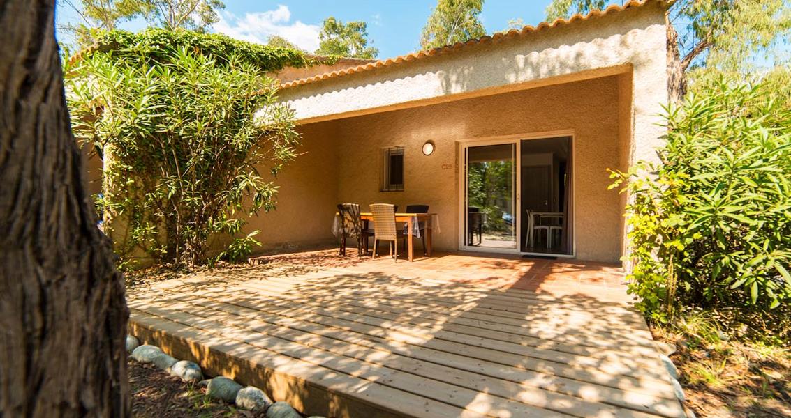 Terrace type C  - spring - Bagheera naturist holiday Corsica
