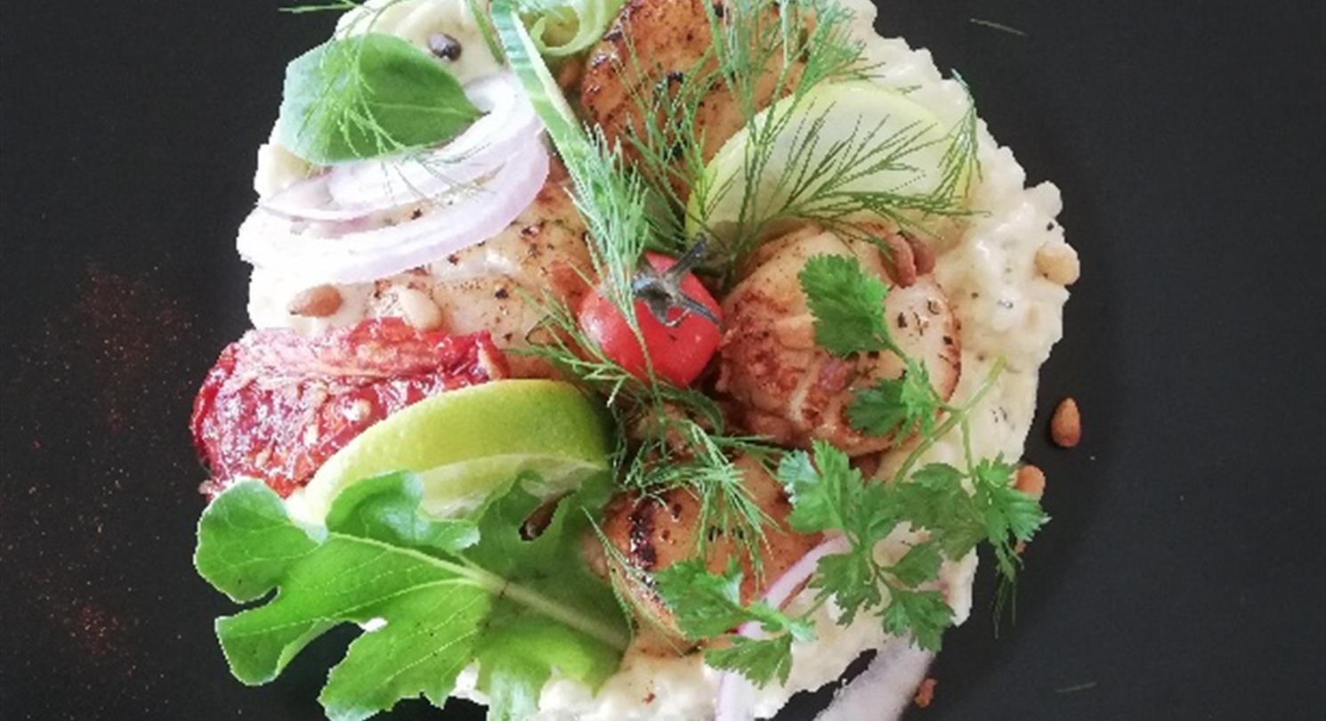 Risotto with scallops