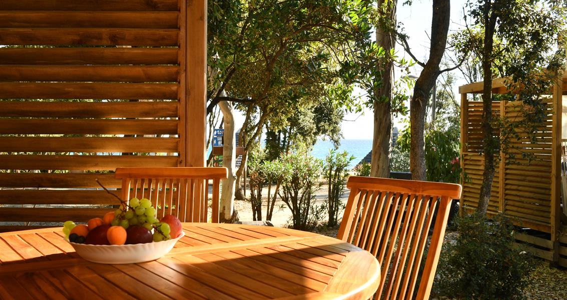 obile home rental Corsica - 2 bedrooms 2 bathrooms - Naturist campsite Corsica - Bagheera Seaside