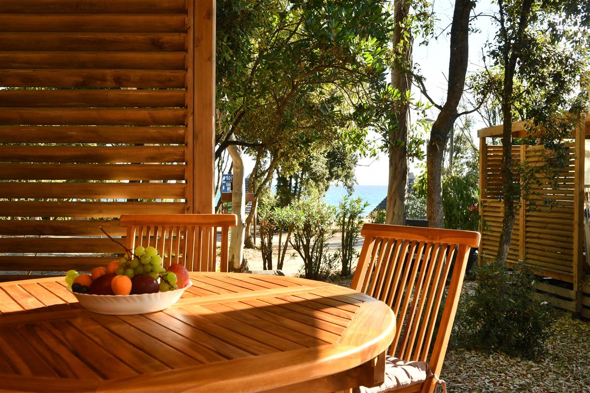 obile home rental Corsica - 2 bedrooms 2 bathrooms - Naturist campsite Corsica - Bagheera Seaside