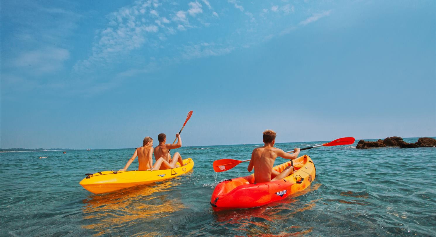 kayak plage natursite de Bagheera - Haute Corse