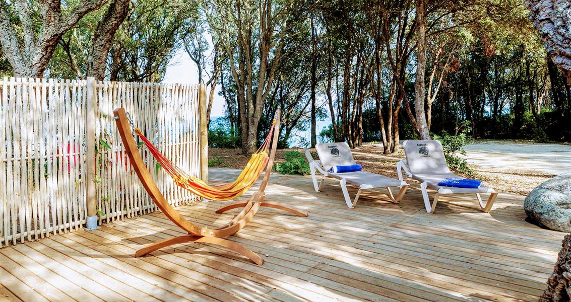 wooden terrace in front of the sea