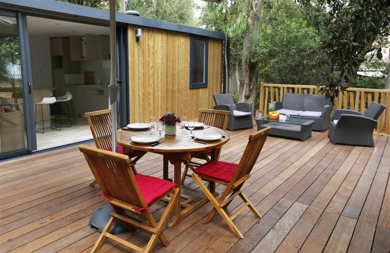 MOBIL HOME K-WEST Luce & Mare Bagheera naturist Resort corsica