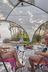 Naturist holiday resort camping pitches in Corsica