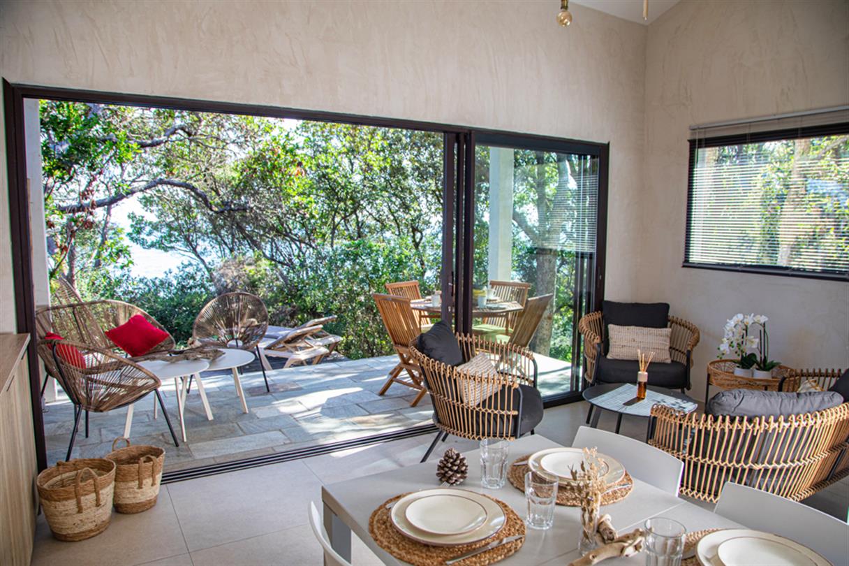 Special offer holiday rental naturist seaside long stay Corsica