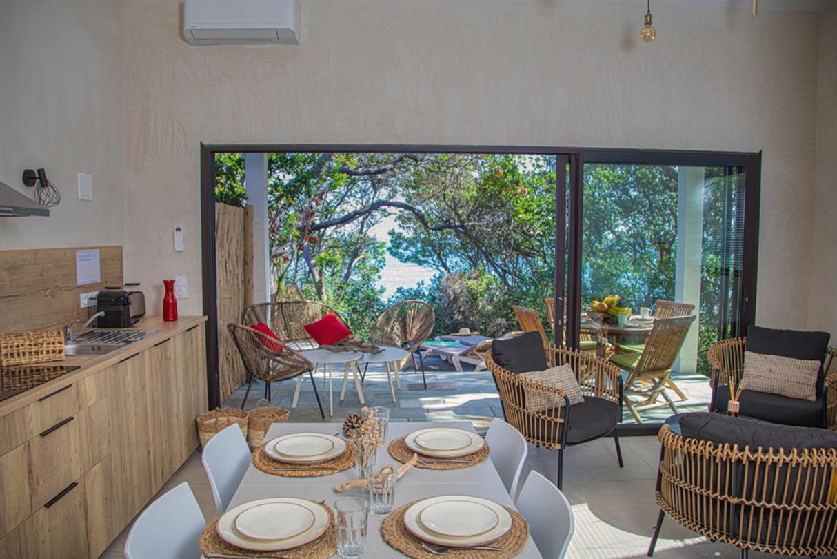 Special offer holiday rental naturist seaside Corsica