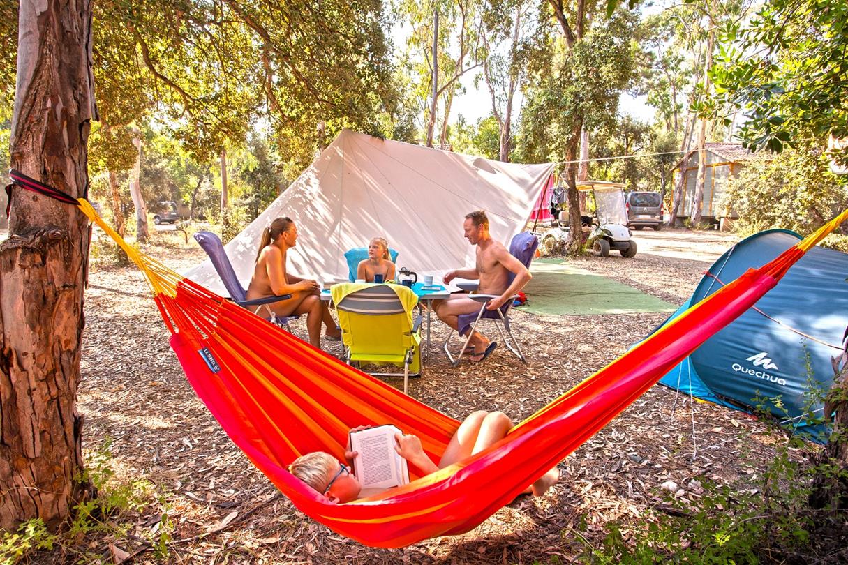 naturist campsite Corsica - Rental of family pitches in naturist holiday center