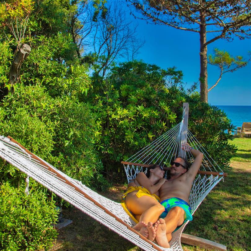 4 star naturist holiday rental in Bravone : caming, mini-villas, villas, chalets, lodges mobile homes - Domaine de Bagheera Corsica