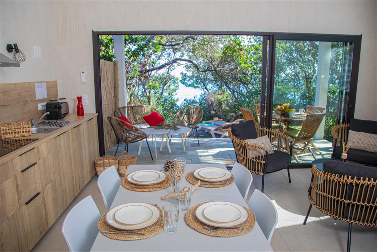 Bravone naturist holiday residence with rental of villas, chalets, mobile homes, lodges, mini villas - Domaine de Bagheera