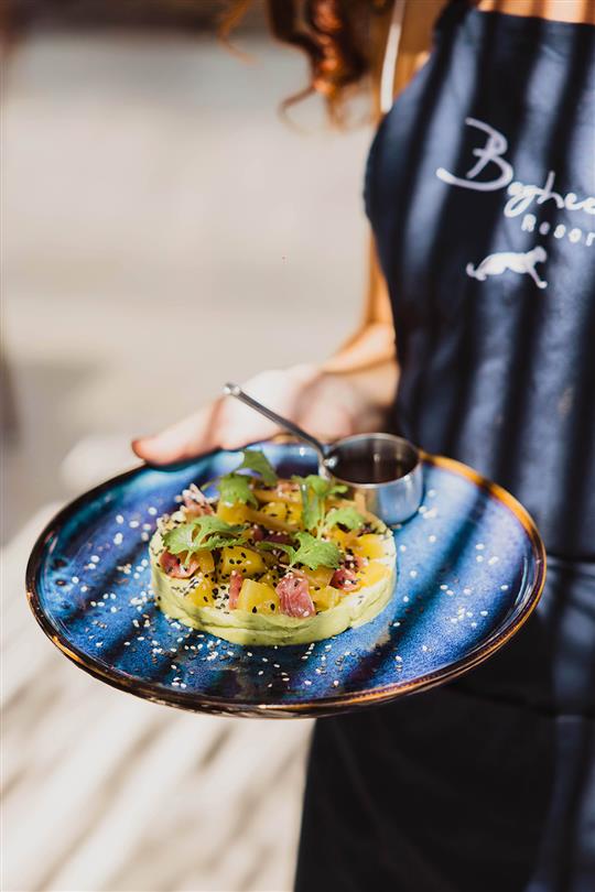 Corsican restaurant with panoramic  sea view - Domaine de Bagheera