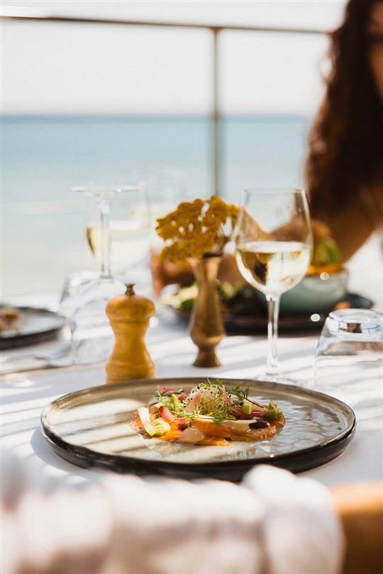 Corsican restaurant with panoramic  sea view - Domaine de Bagheera