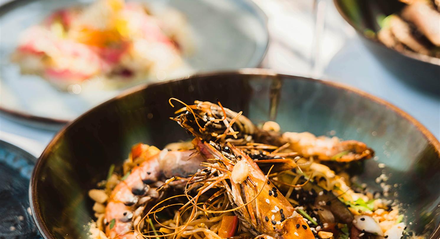 Corsican restaurant with panoramic  sea view - Domaine de Bagheera