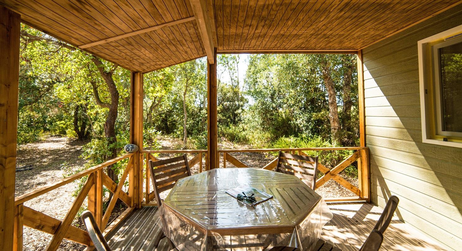 Chalet rental in a naturist area in wild and natural Corsica