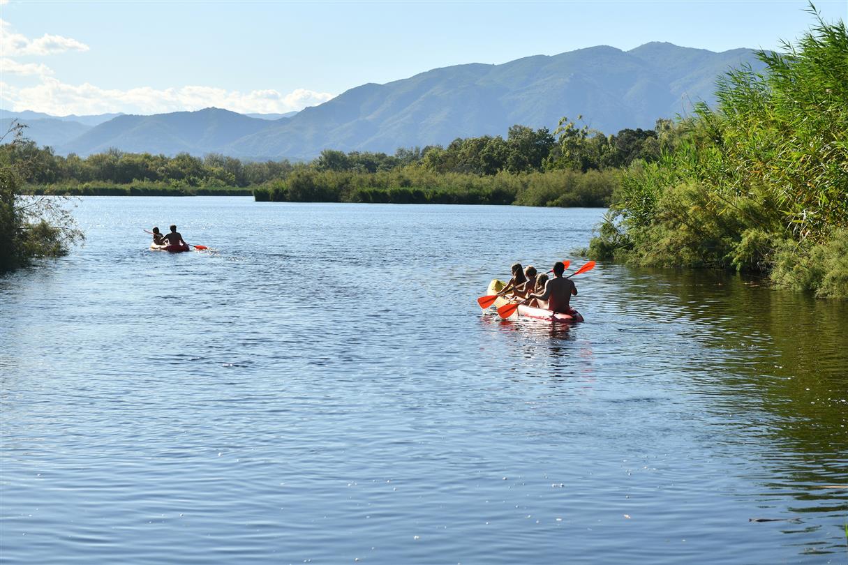 Corsica naturist camping kayak rental - Domaine de Bagheera